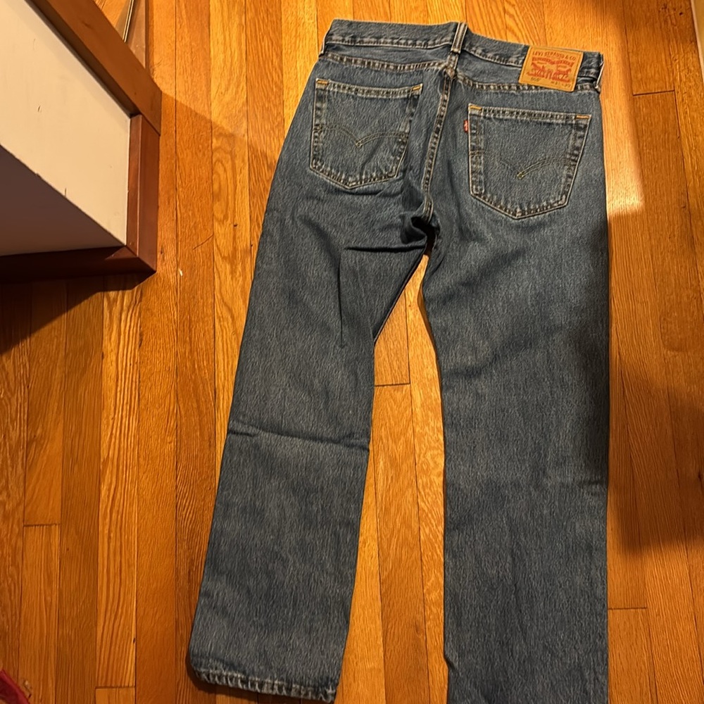 Men’s Levi’s 505 red tab straight leg blue jeans size 32x30 - Picture 5 of 5